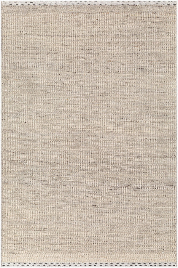 Livabliss Sadie Handwoven Wool Flatweave Area Rug for High Traffic Living and Dining Spaces Tan, Light Beig 2' x 3' SID2300-23