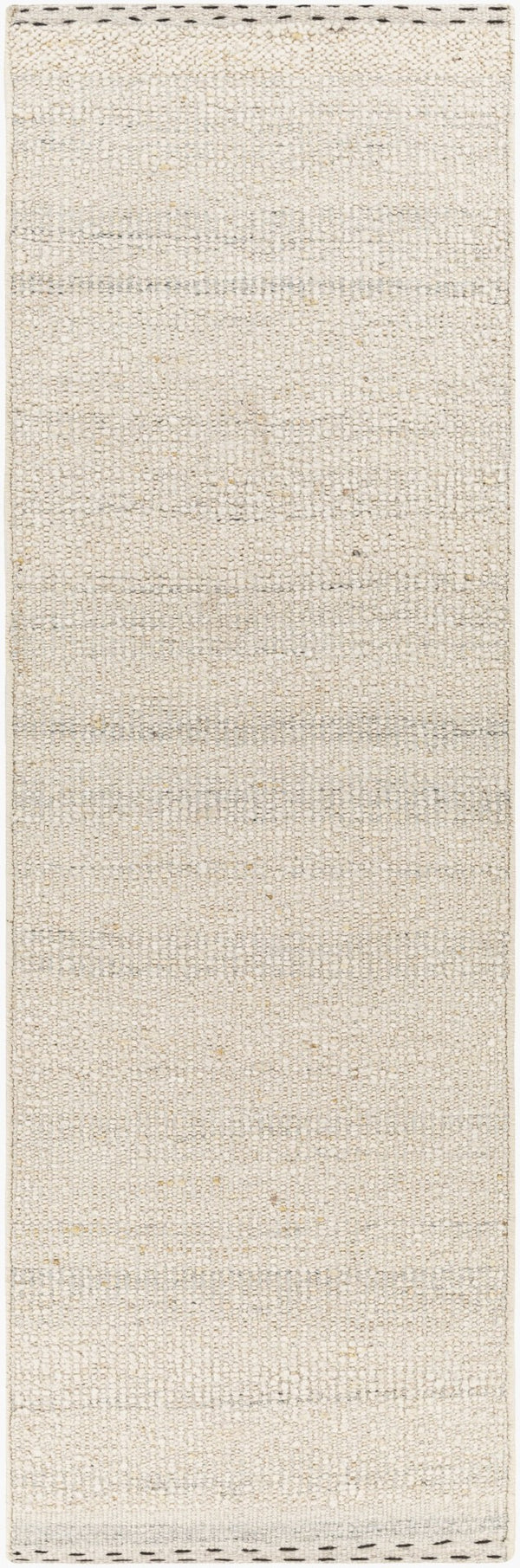 Livabliss Sadie Hand-woven Wool Flatweave Rug for Farmhouse and Cottage Living Spaces Light Beige, Cr 2'6" x 8' SID2301-268