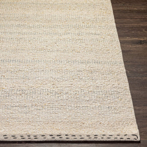 Livabliss Sadie Hand-woven Wool Flatweave Rug for Farmhouse and Cottage Living Spaces Light Beige, Cr 8'10" x 12' SID2301-81012