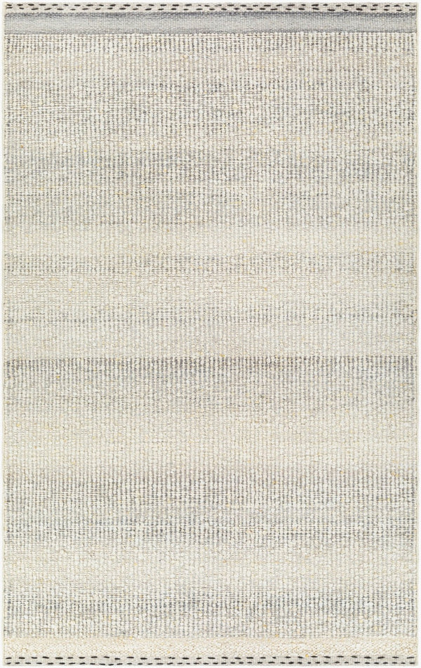 Livabliss Sadie Handwoven Wool Flatweave Rug for Farmhouse and Cottage Dining Rooms Cream, Light Be 8'10" x 12' SID2302-81012