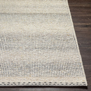 Livabliss Sadie Handwoven Wool Flatweave Rug for Farmhouse and Cottage Dining Rooms Cream, Light Be 8'10" x 12' SID2302-81012