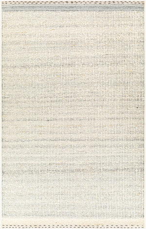Livabliss Sadie Handwoven Wool Flatweave Area Rug for Farmhouse and Bohemian Living Rooms Denim, Cream 8' x 10' SID2303-810