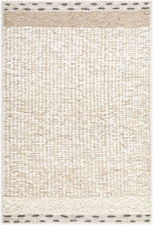 Livabliss Sadie Handwoven Wool Flatweave Rug Artisan Crafted for Cottage and Farmhouse Living Spaces Cream, Light Be 2' x 3' SID2304-23