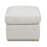 Laurel Collection Ottoman Salt Flat - Laurel Collection Ottoman Oat White SFLAUROTT00NA Malouf