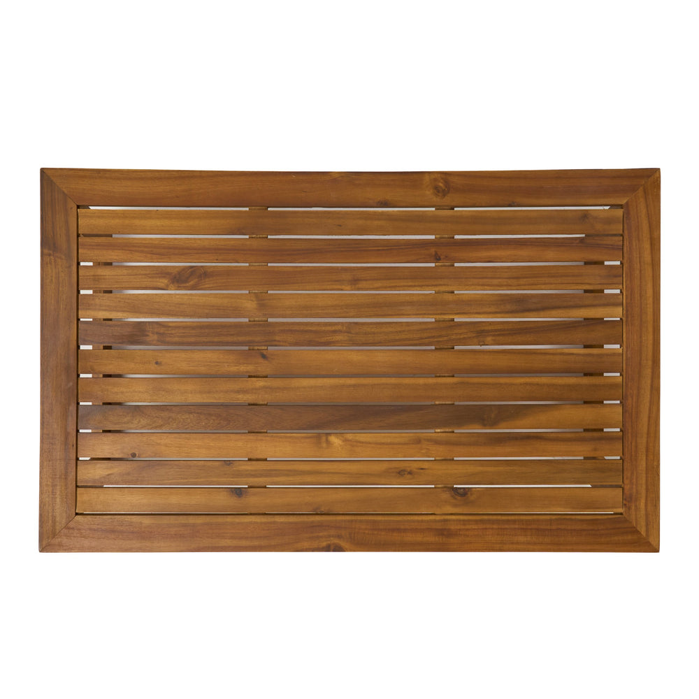 English Elm Christopher Knight Home® - SHERWOOD Teak Acacia Coffee Table with Slat Paneling and Bold Legs, Weather-Resistant, 39.5" L 64869.00