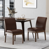 Christopher Knight Home® - Noble House - Kwame Mid Century Modern Upholstered Dining Chairs - Set of 2