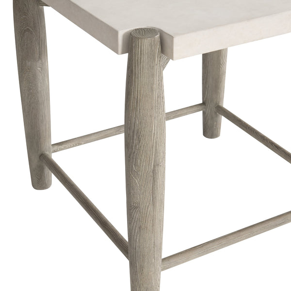 Bernhardt Bernhardt Ashbrook Side Table With Floating Scooped Top, Sandblasted Ash Base & Puzzle-Fit Legs 462111