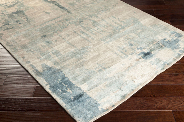 Surya Silence 2' X 3' Handmade Viscose Rug - Modern Low Pile Design For Elegant Home Decor Enhancement Light Gray Viscose Sil7002-23