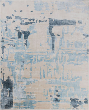 Surya Silence 2' X 3' Handmade Viscose Rug - Modern Low Pile Design For Elegant Home Decor Enhancement Light Gray Viscose Sil7002-23