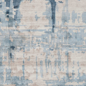 Surya Silence 2' X 3' Handmade Viscose Rug - Modern Low Pile Design For Elegant Home Decor Enhancement Light Gray Viscose Sil7002-23