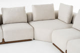 VIG Furniture Divani Casa Simone - Modern Off-White Fabric Sectional Sofa VGCS-SF-23083