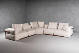 VIG Furniture Divani Casa Simone - Modern Off-White Fabric Sectional Sofa VGCS-SF-23083