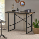 Christopher Knight Home® - Noble House - Glentana Modern Industrial Handcrafted Mango Wood Counter Height Desk, Brown and Black