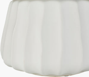 Surya Santino Decorative Ceramic Vase Set - Modern Outdoor Accent For Garden & Patio, Easy Care & Durable White Ceramic Sio002-set