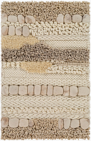 Surya Summit Ii Sit-1000 Handmade 2' X 3' High Pile Nz Wool Rug For Modern Decor - Durable & Charming Ivory Nz Wool Sit1000-23