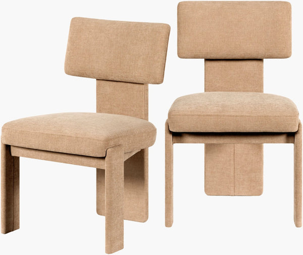 Surya Sitara Upholstered Dining Chair High Density Foam Seat Contemporary Modern Room SITA002-SET