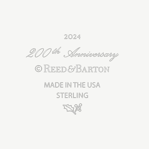 Lenox Reed and Barton 200th Anniversary Celebration Christmas Ornament Metallic, STER SVLR METAL 897053