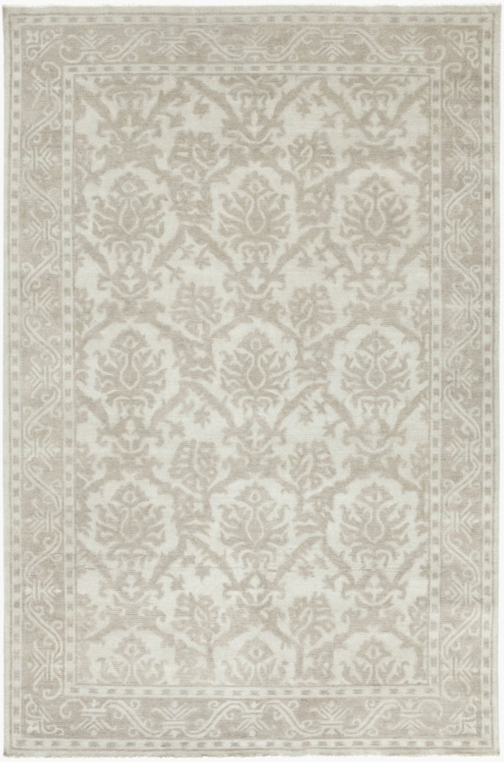 Surya Sivas Handmade 2' X 3' Rug - Unique Hand Knotted Design With Stunning Colors For Timeless Decor Off,White Wool Siv1503-69