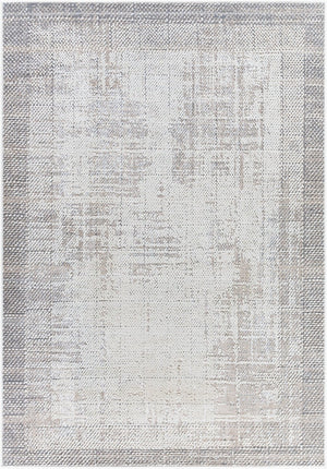 Livabliss Siyah Geometric Mid-century Modern Area Rug Turkish Woven Polypropylene Living Room Oatmeal, Gray 7'10" x 10' SIY2307-71010