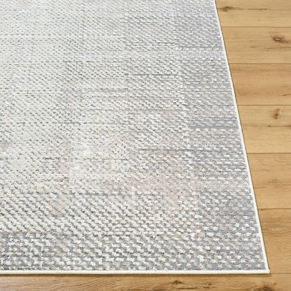 Livabliss Siyah Geometric Mid-century Modern Area Rug Turkish Woven Polypropylene Living Room Oatmeal, Gray 7'10" x 10' SIY2307-71010