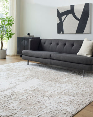 Livabliss Siyah Geometric Mid-century Modern Area Rug Turkish Woven Polypropylene Living Room Floor Oatmeal, Beige 5'3" x 7' SIY2308-537