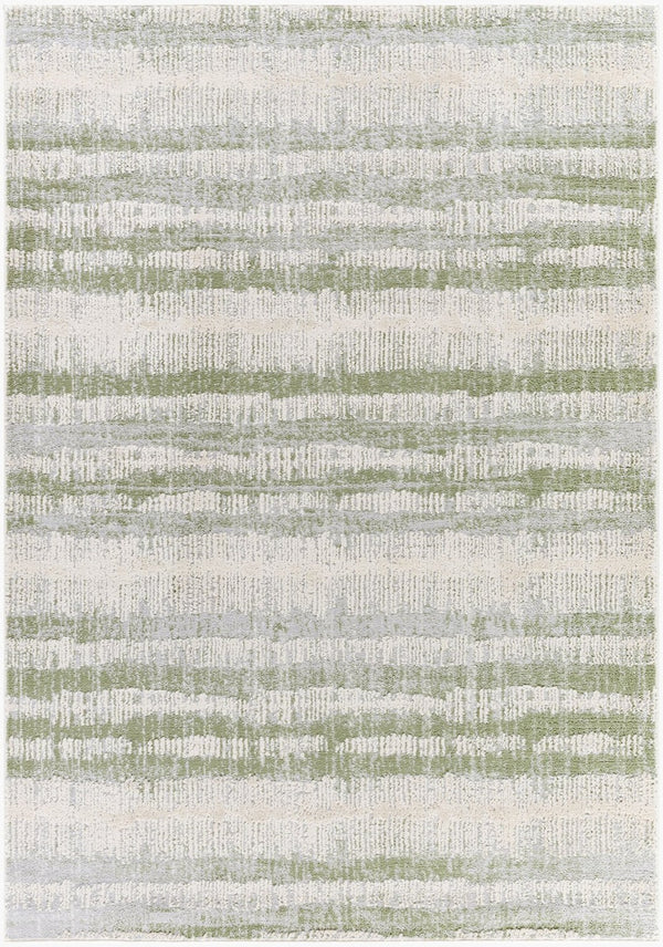 Livabliss Siyah Geometric Mid-century Modern Machine Woven Polypropylene Area Rug for Living Rooms Light Slate, Du 5'3" x 7' SIY2313-537