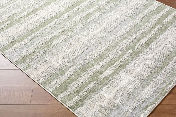 Livabliss Siyah Geometric Mid-century Modern Machine Woven Polypropylene Area Rug for Living Rooms Light Slate, Du 5'3" x 7' SIY2313-537