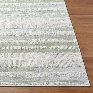 Livabliss Siyah Geometric Mid-century Modern Machine Woven Polypropylene Area Rug for Living Rooms Light Slate, Du 5'3" x 7' SIY2313-537