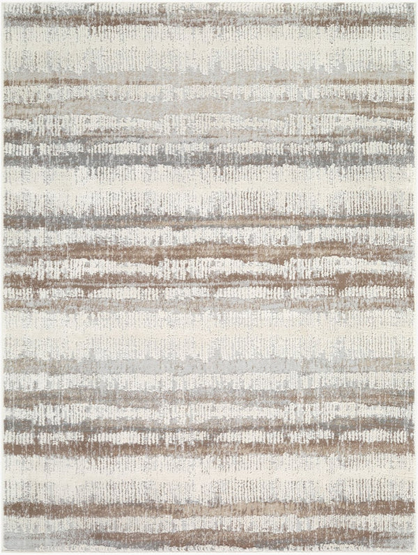 Livabliss Siyah Geometric Mid-century Machine Woven Polypropylene Area Rug for Living Room Light Slate, Me 5'3" x 7' SIY2314-537