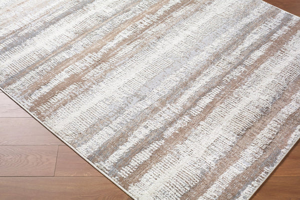 Livabliss Siyah Geometric Mid-century Machine Woven Polypropylene Area Rug for Living Room Light Slate, Me 5'3" x 7' SIY2314-537