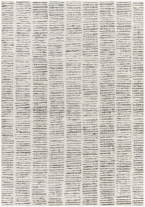 Livabliss Siyah Machine Woven Polypropylene Area Rug Mid-century Modern Style for Living Room Light Slate, Gr 5'3" x 7' SIY2316-537