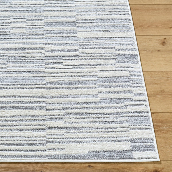 Livabliss Siyah Machine Woven Geometric Area Rug Mid-century Modern Style for Living Room Gray, Light Sla 5'3" x 7' SIY2317-537