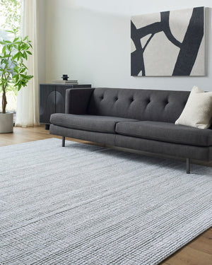 Livabliss Siyah Machine Woven Geometric Area Rug Polypropylene Blend Mid-century Modern Living Room Light Slate, Du 7'10" x 10' SIY2319-71010