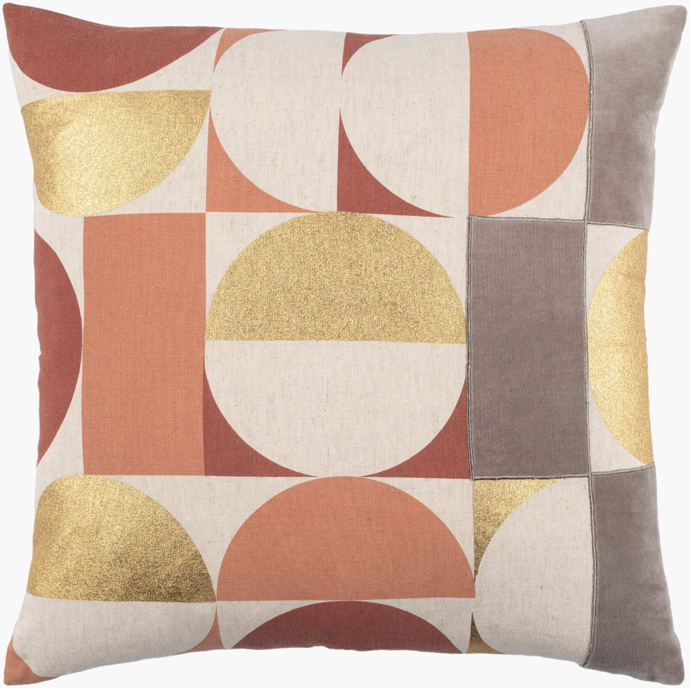 Surya Sonja Handcrafted Cotton Linen Woven Throw Pillow for Modern Transitional Living Spaces SJA001-2020
