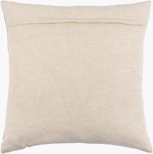 Surya Sonja 20" X 20" Durable Accent Pillow - Modern Cotton & Linen Design For Chic Home Decor Revamp Rust Cotton,Linen,Cotton,Linen Sja001-2020p