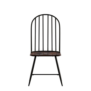 Homelegance By Top-Line Pascal Two-Tone Spindle Windsor Dining Chairs (Set of 4) Black Metal