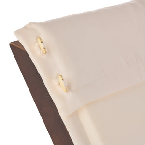 English Elm Christopher Knight Home® - SONORA Mahogany Wood Folding Lounger with Weather-Resistant Cushion, Acacia Deck Chair 67.7" 55374.00MAHC