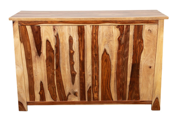 Porter Designs Kalispell Solid Sheesham Wood Bar Sideboard - Artisan Craftsmanship & Timeless Style Natural Wood 07-196-06-2419
