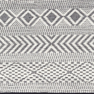 Livabliss San Jose Handwoven Flatweave Accent Rug Cotton Wool Blend for Bohemian Bedroom Entryway Ivory, Black 9' x 12' SJO2301-912