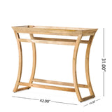 Christopher Knight Home® - Noble House - Meagher Rustic Handcrafted Mango Wood Console Table, Natural