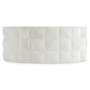 Bernhardt Bernhardt Ballantyne Round Stonecast Cocktail Table Outdoor Woven Rattan Patio Accent X11008