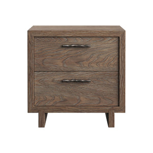 Bernhardt Bernhardt Playa Paros Nightstand With Soft-Close Drawers, Usb Charging, Cast Metal Pulls, Rustic-Modern Finish 317230