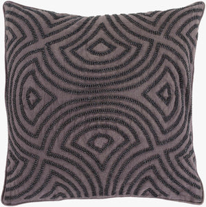 Surya Skinny Dip 18" Modern Linen Accent Pillow - Durable, Stylish Decor For A Fresh Home Makeover! Black Linen Skd005-2222