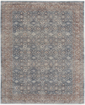 Feizy Rugs Marquette Elegant Power-loomed Rug With Traditional Persian Motifs - Stain Resistant And Durable Blue,Red Polyester,Acrylic Mrq39gtfblursth07