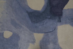 Feizy Rugs Any8887f Anya Modern Watercolor-inspired Hand-tufted Wool And Viscose Rug For Contemporary Spaces Blue,Ivory Wool,Viscose Any8887fblu000h00