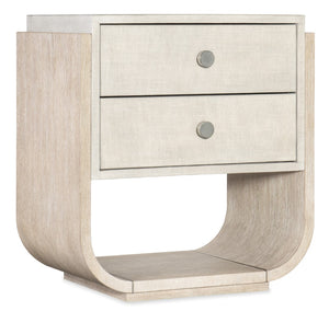 Hooker Furniture Modern Mood Two Drawer Nightstand 6850-90416-80 6850-90416-80