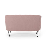 Christopher Knight Home® - Noble House - Lupine Modern Fabric Loveseat with Hairpin Legs