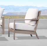 Laguna Club Chair in Canvas Flax, No Welt SW3501-21-FLAX-STKIT Sunset West