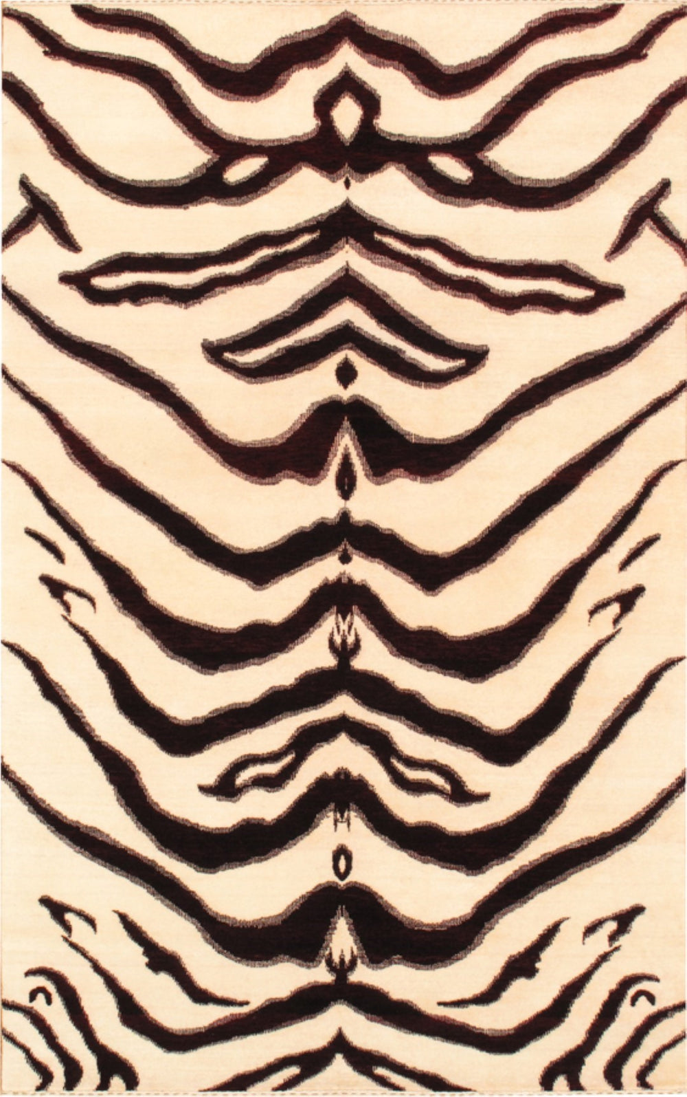 Pasargad Home Skin Collection Hand-knotted Premium Lamb's Wool Area Rug - Timeless Elegance 5' X 7'10"   Pef-4179 5x8