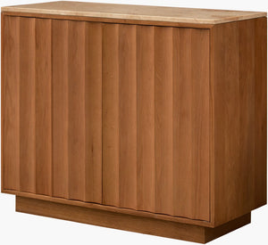 Surya Skopa Low Profile Mid Century Modern Storage Cabinet for Living Room or Entryway SKOP001-313616